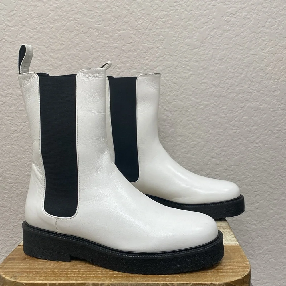 STAUD Monochrome Heeled Boots - Picture 5 of 10